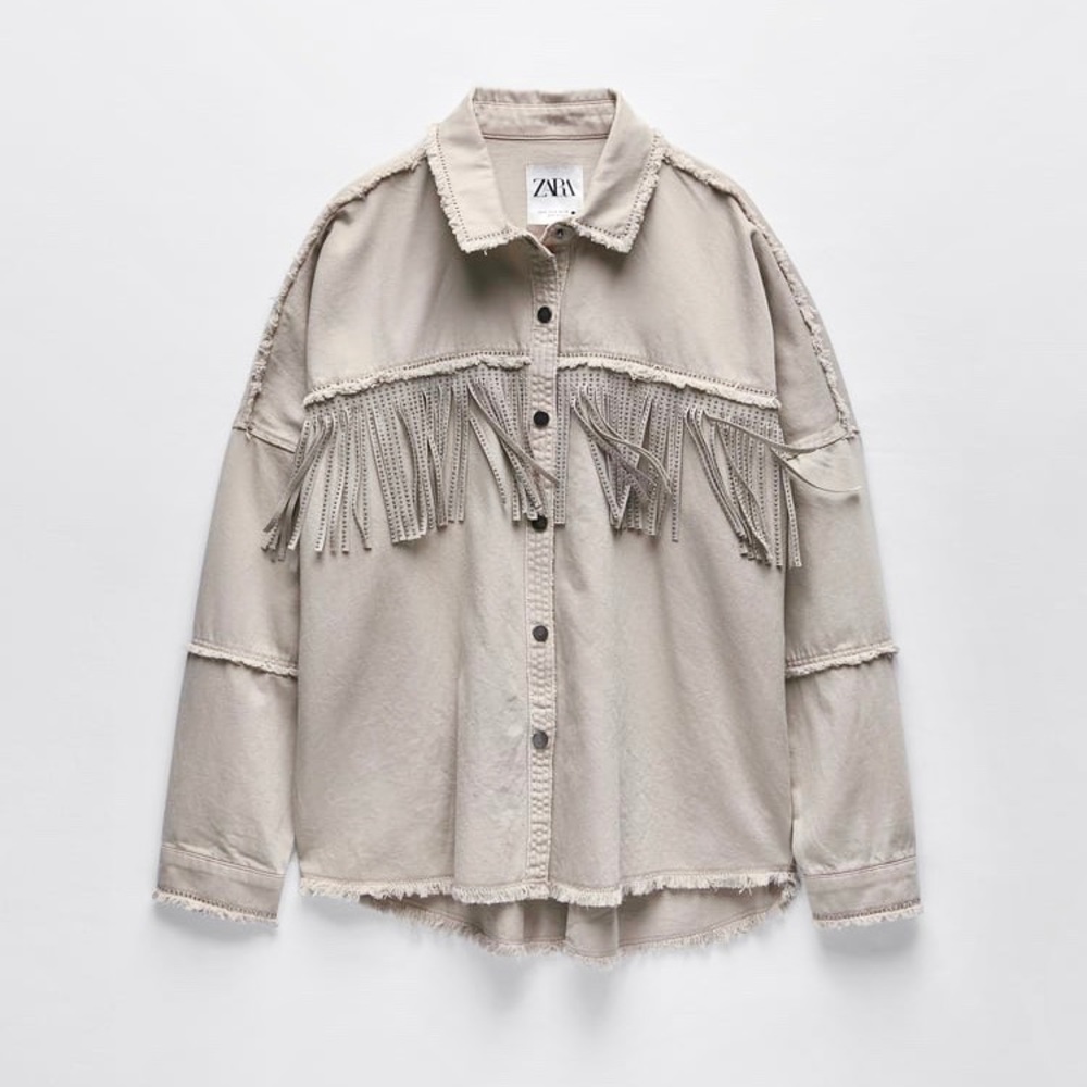 NWT Zara Paris Fringe Jacket